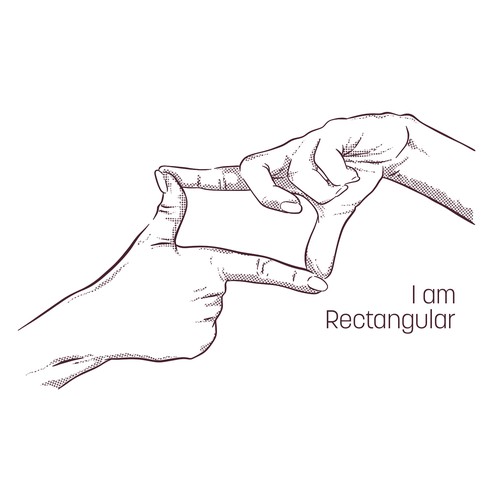 In contest Rectangle Hand Sketch