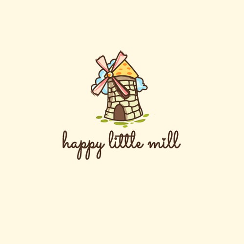 Create a soft, stylish logo for a baby bedding products company.