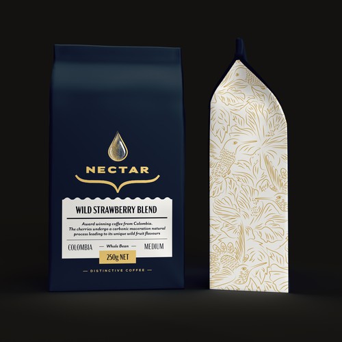 Distinctive Illustrative Coffee Packaging