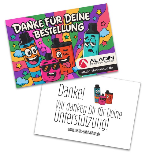 Aladin Shisha Shop — Playful Thank-You Postcard