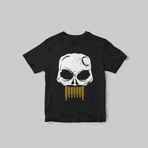 Skull Illustration for a shooting range