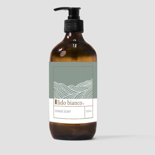  clean/organic packaging design for soap dispenser