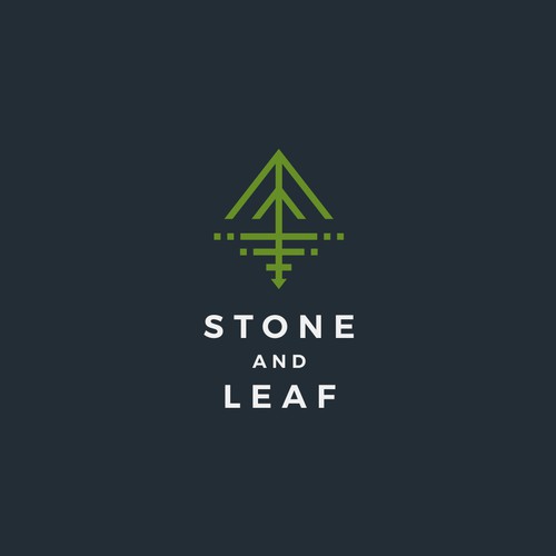 stone and leaf