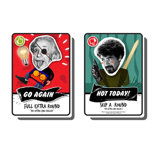 Card Game with Rascal, Street, Meme, and Vandalism concept