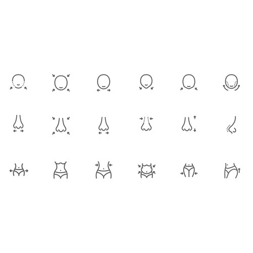 Body Editing App Icons