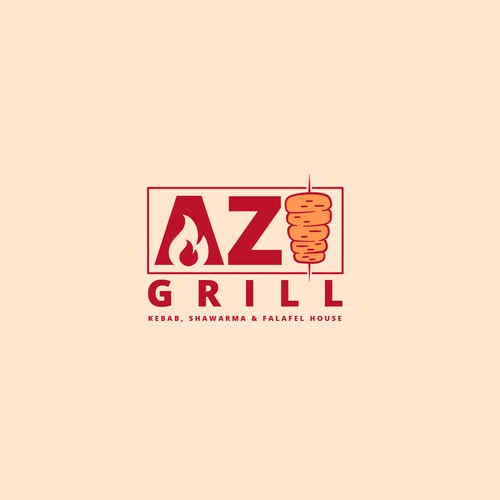 AZI GRILL. Logo Design