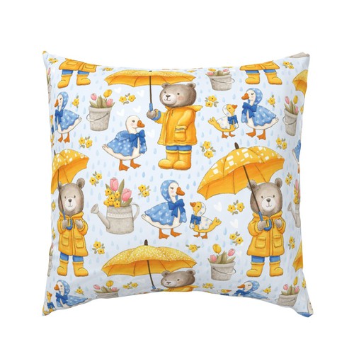 Cute bear and duck surface pattern design for textiles