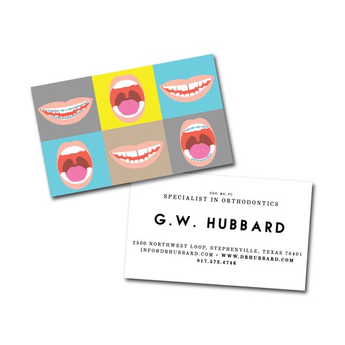 Business card for Orthodontist