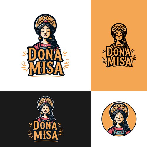 Logo for a Mexican street food restaurant