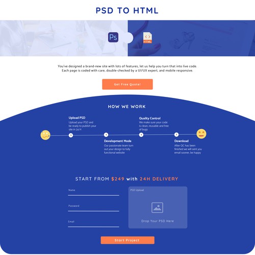 PSD to HTML