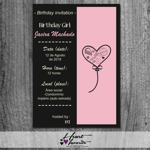 birthday invitation Concept