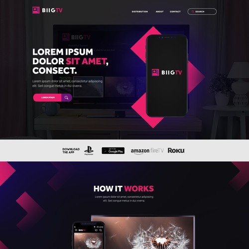 BIIG.TV Website Design