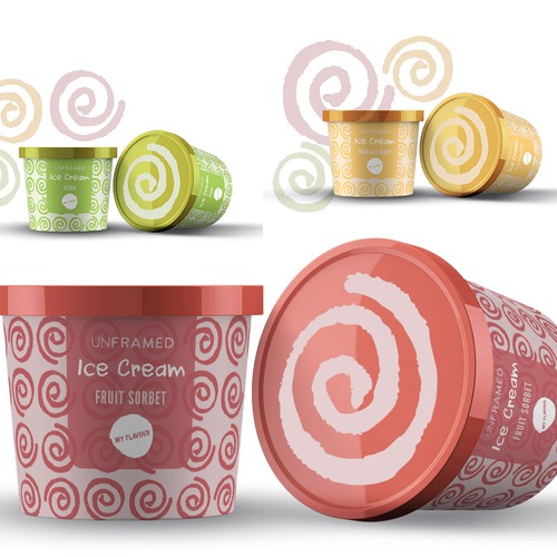 Packaging & label for Ice Cream