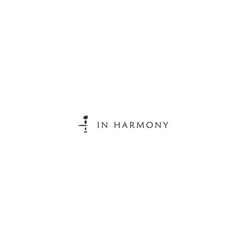 Abstract, minimalistic logo for In Harmony