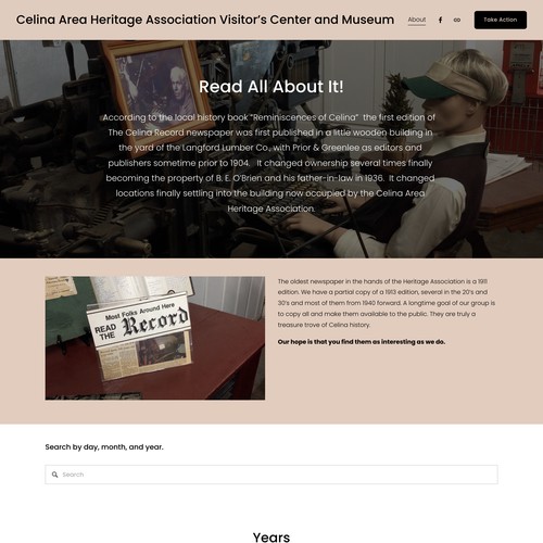 Archive Database Design Celina TX Museum