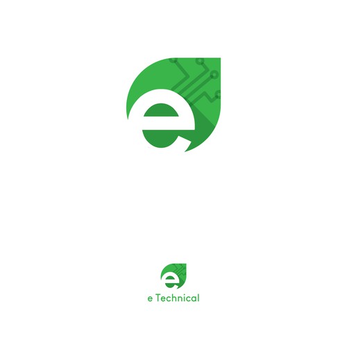 E logo design