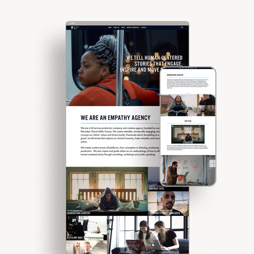 Agency Website built on Squarespace