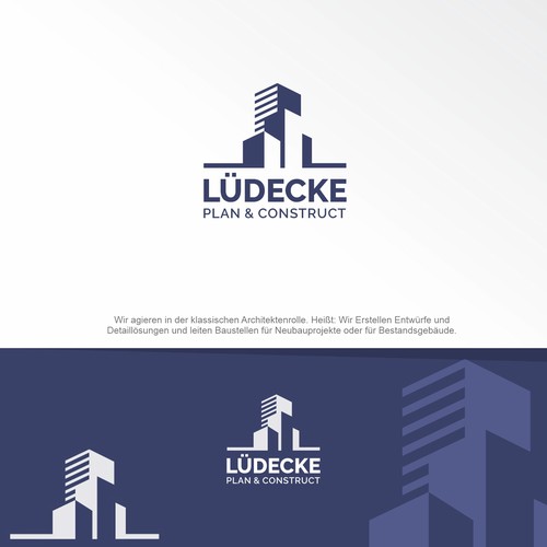 Conceito para logotipo LUDECKE PLAN & CONSTRUCT