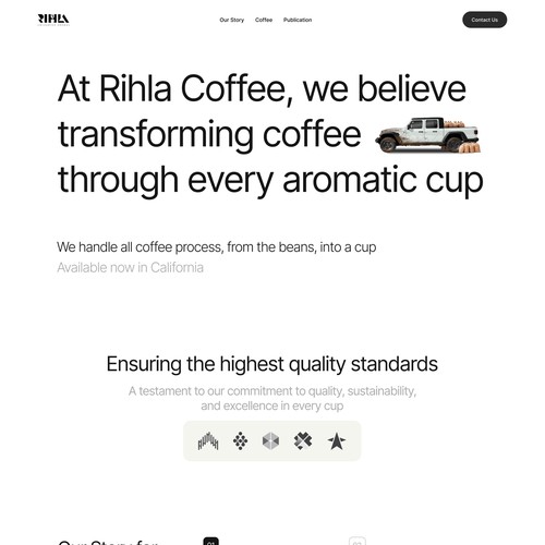 Coffee Beans Store Landing Page