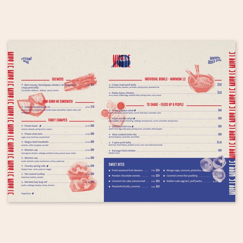 Restaurant menu