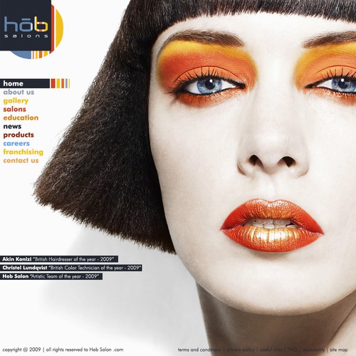 Website for HOB Salons, the UK’s leading hair salon group