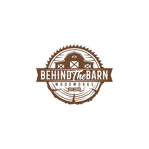 behind the barn