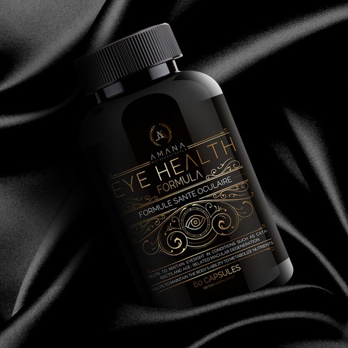 luxurious-looking bottle label