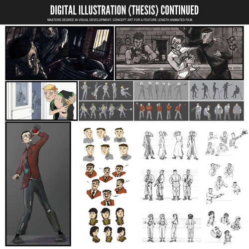 Digital Illustration (Thesis) continued
