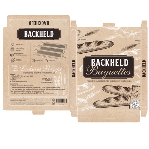 Backheld packaging design