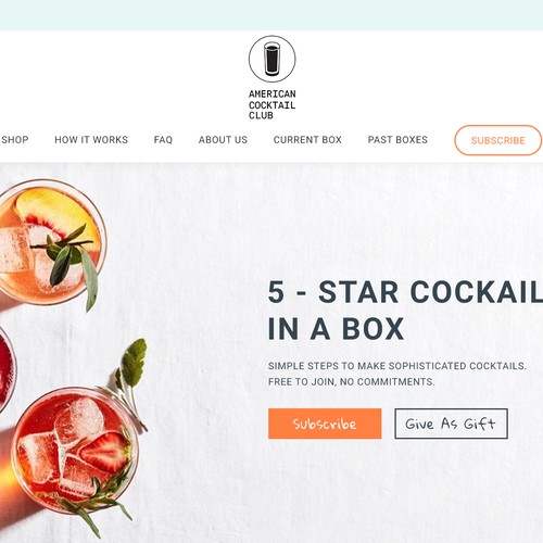 Design for a Cocktail Subscription Company