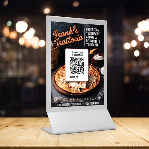 Table Top Self Serve Ordering Card