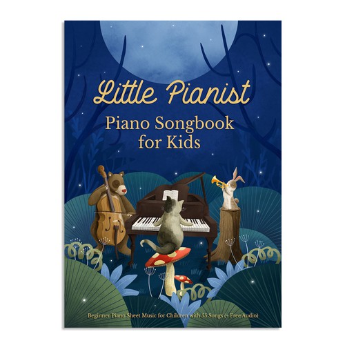 Playful Illustration for a Piano Songbook