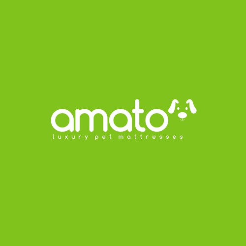 AMATO modern/luxury dog bed logo