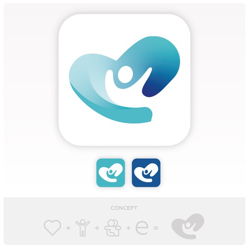 Logo concept for health company