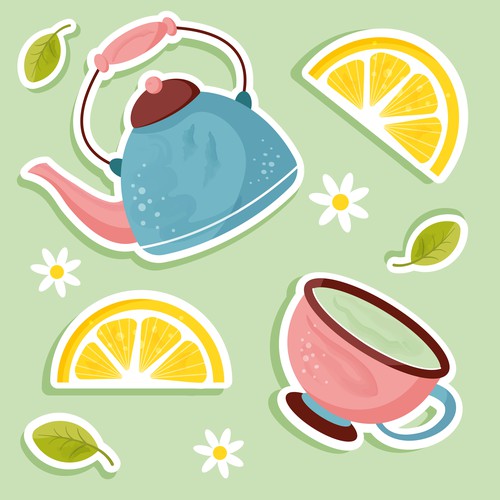 Tea stickers