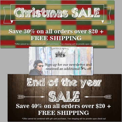 Christmas sale web banner