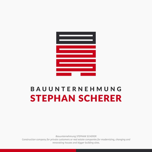 Logo concept for construction company