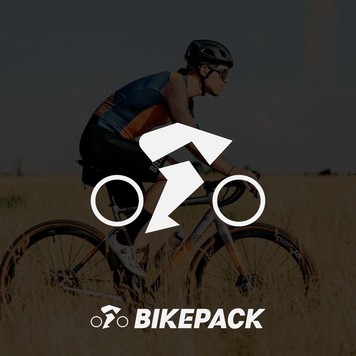 Modern abstract logo design for BIKEPACK Where Adventure Meets Quality