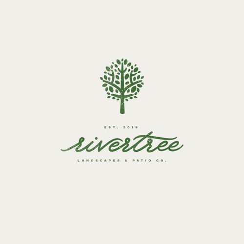 rivertree landscaping logo concept