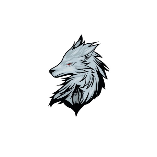 Wolf head logo