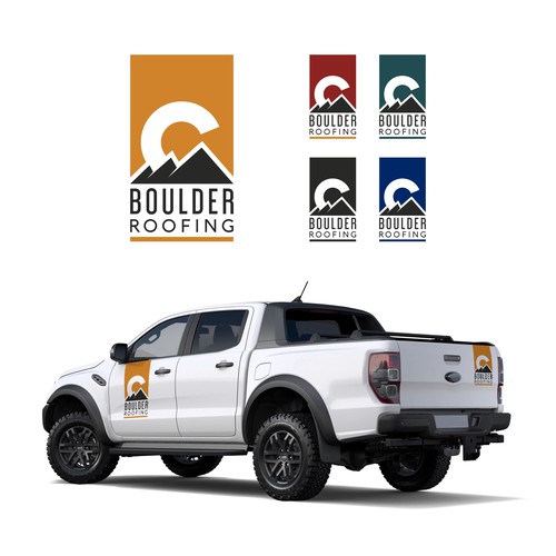 Logo for roofing company