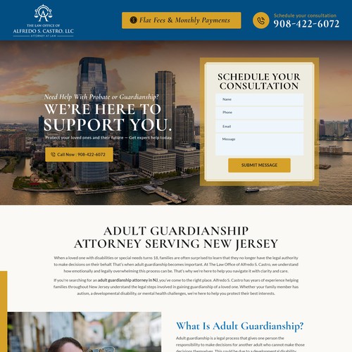 Attorney landing page