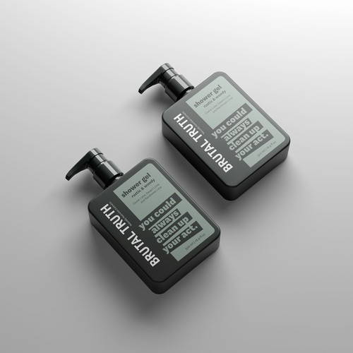 Men Shower Gel Labelling