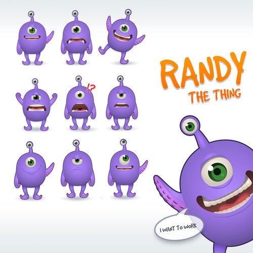 Randy the thing (character design)