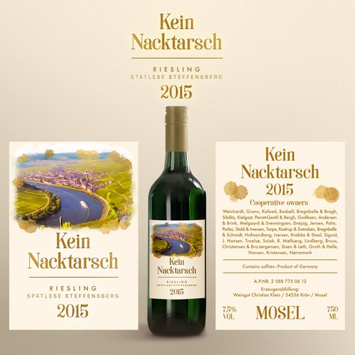 concept for a German wine label