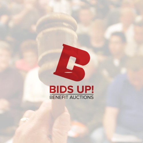 Fun & Exciting logo concept developed for BidsUp! Benefit Auctions