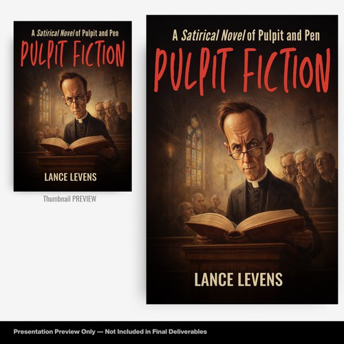 Satirical Literary Fiction Cover Concept