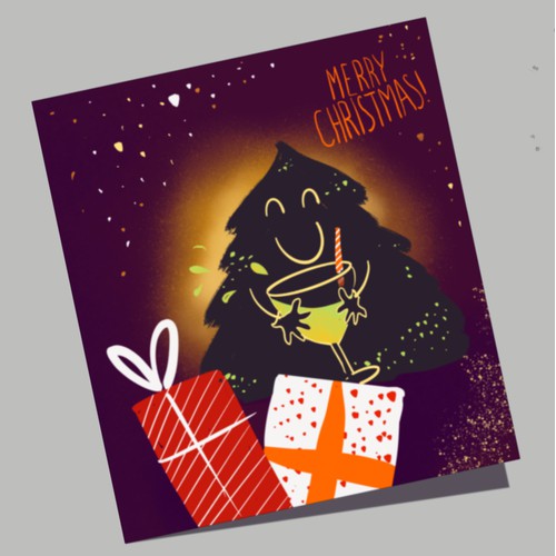 Greetings card for Christmas