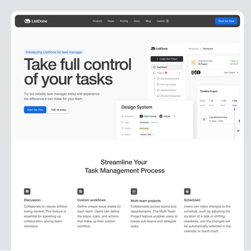 ListDone - Task management website