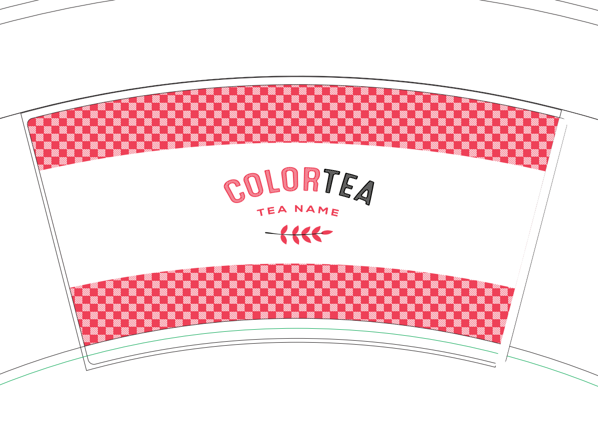 纸杯设计。ColorTEA